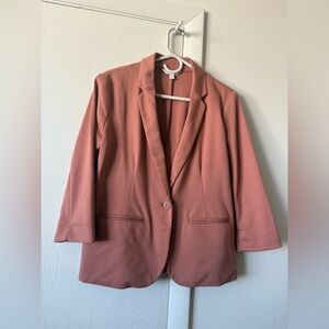 LC Lauren Conrad Dusty Rose Single-Button Blazer size M